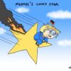 Merkel's lucky star