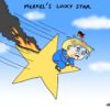 Merkel's lucky star