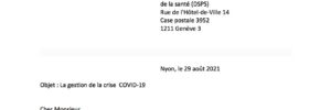 Lettre M. Poggia