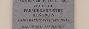 240203 Plaque commémorative en l'honneur de la Comtesse Antonia ZICHY