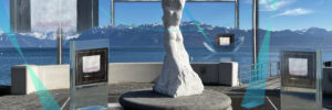 Gaggiofolie – Le bassin lémanique sous haute surveillance, la Vierge du lac veille Statue du bord du lac ouchy Small